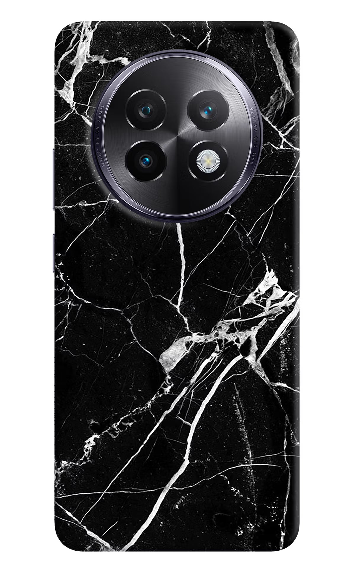 Black Marble Pattern Realme 13 Plus 5G Back Cover