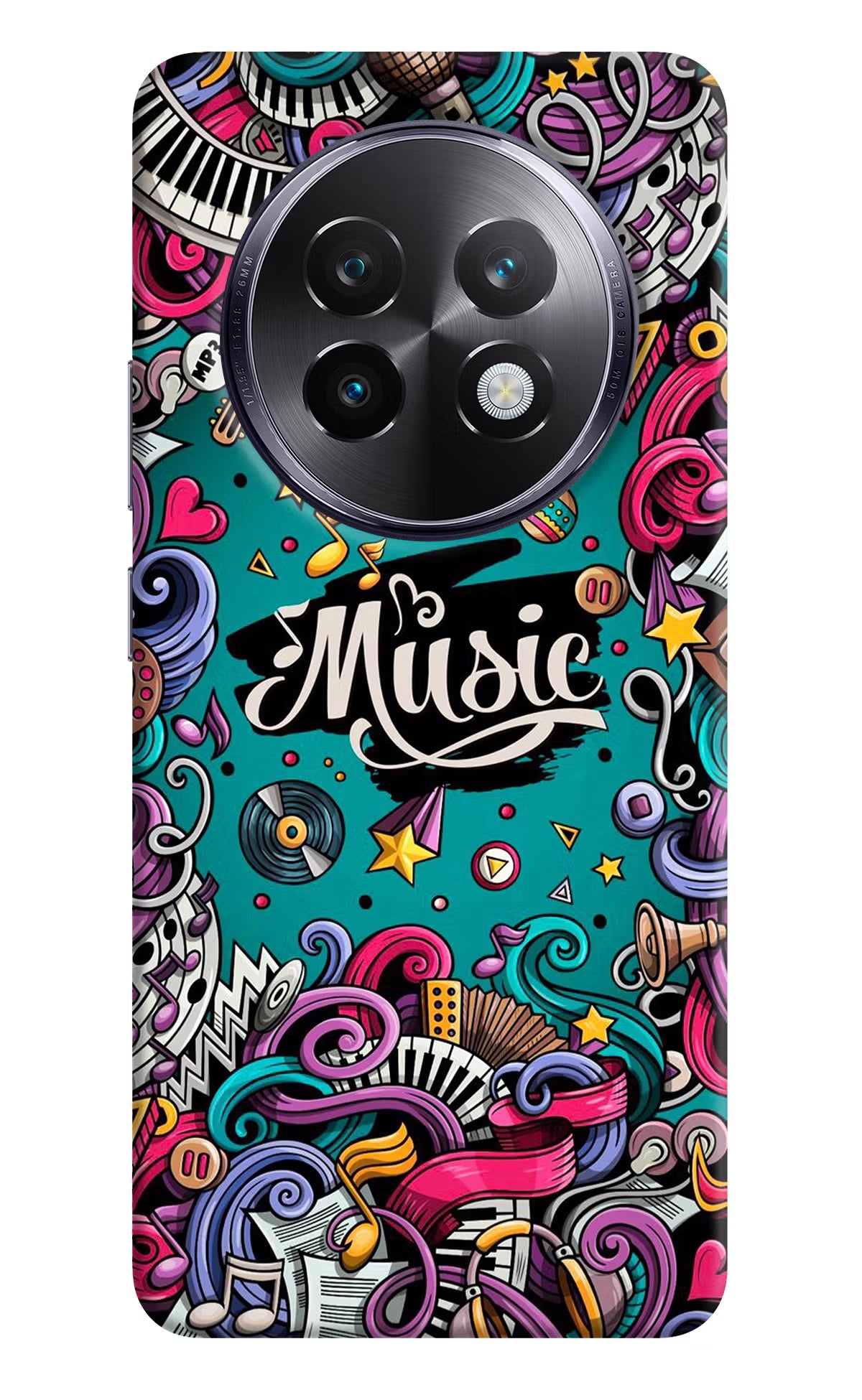 Music Graffiti Realme 13 Plus 5G Back Cover