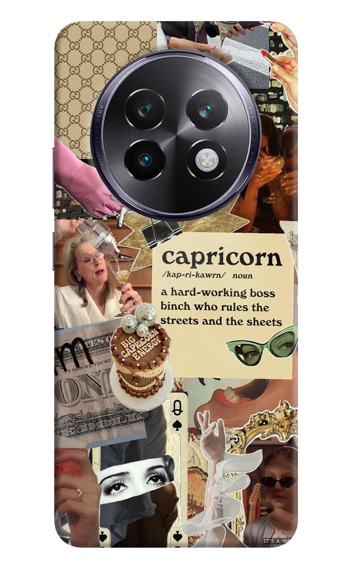 Capricorn Zodiac Realme 13 Plus 5G Hard Case Back Cover by Casekaro