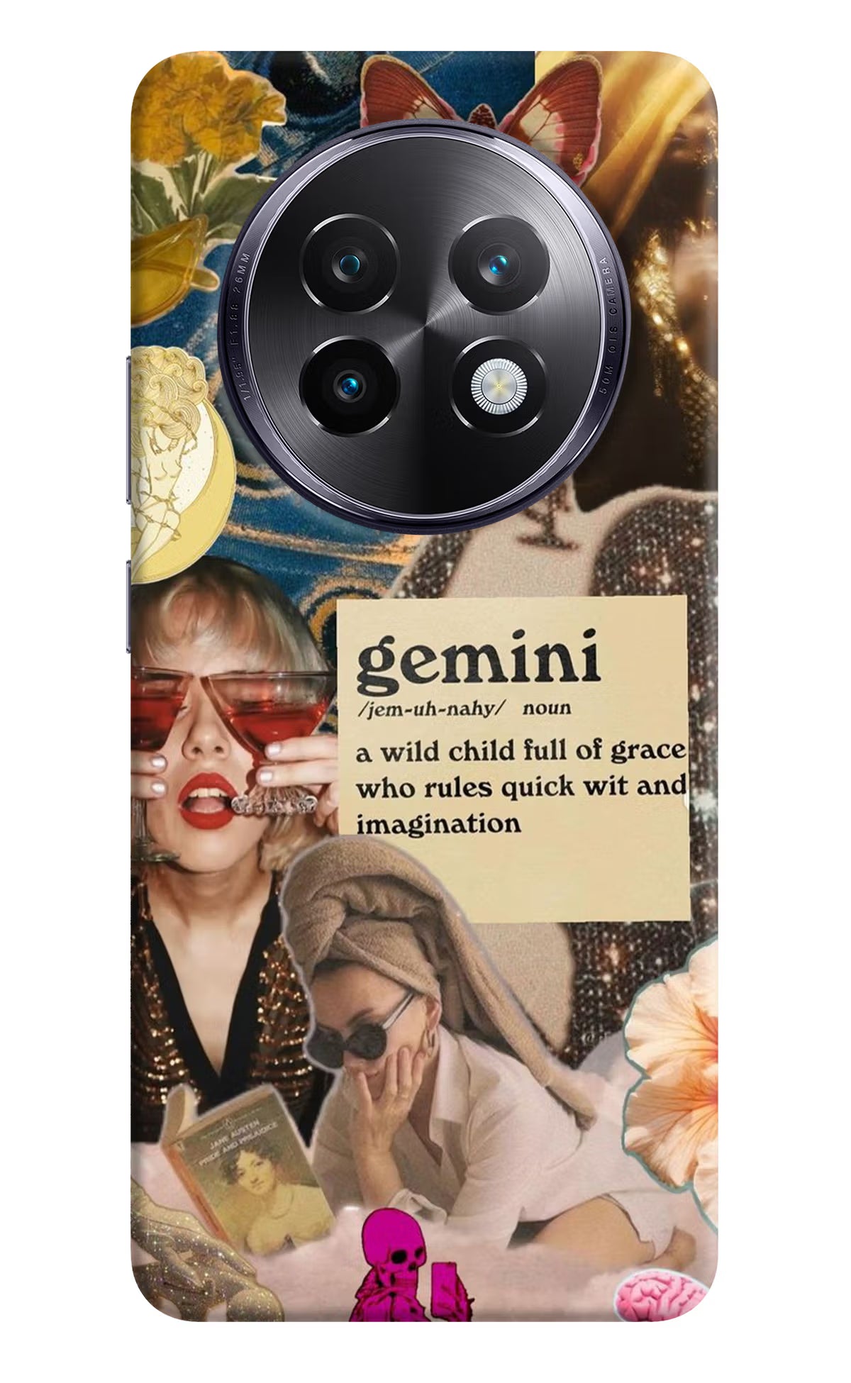 Gemini Zodiac Realme 13 Plus 5G Hard Case Back Cover by Casekaro