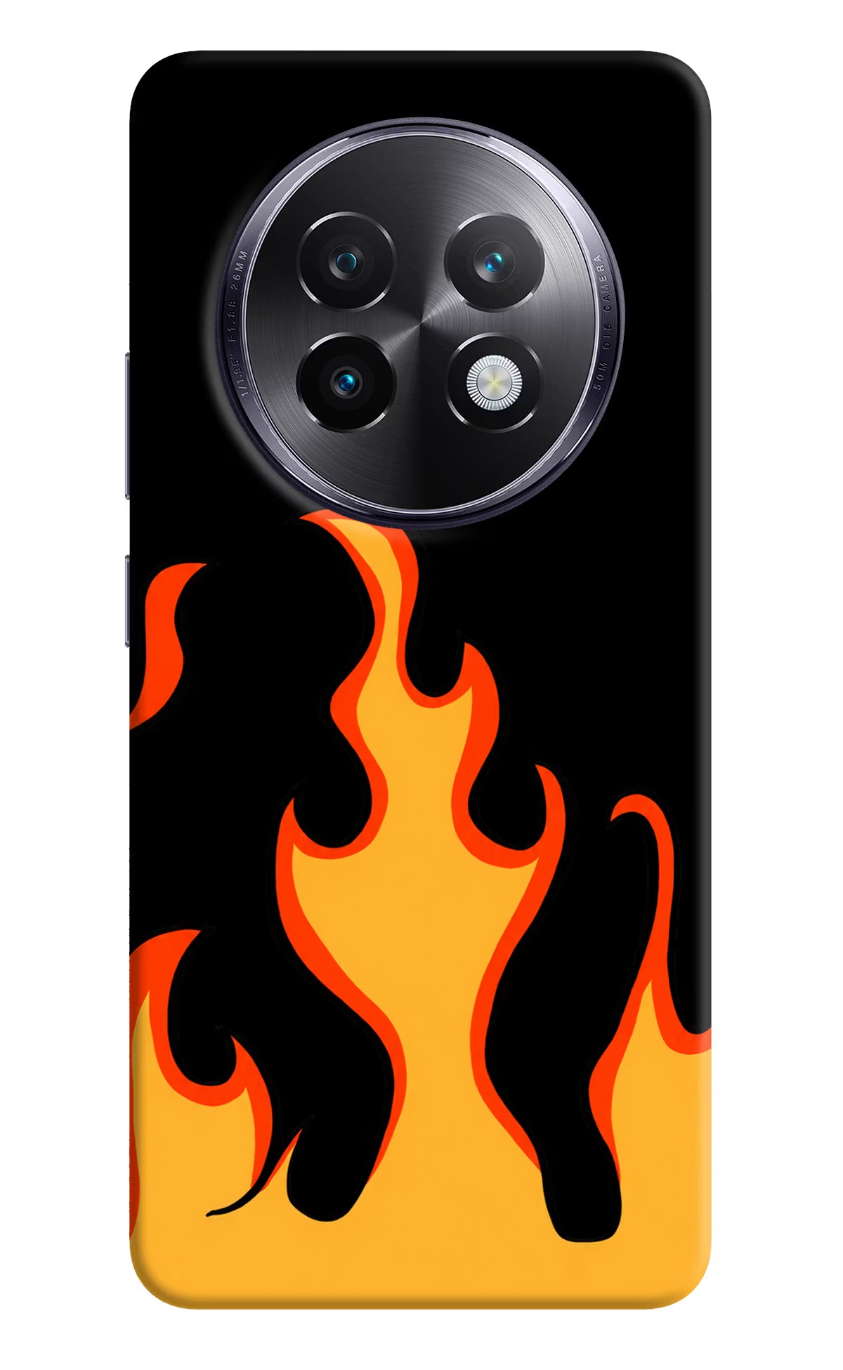 Fired Up – Black Realme 13 Plus 5G Hard Case Back Cover by Casekaro