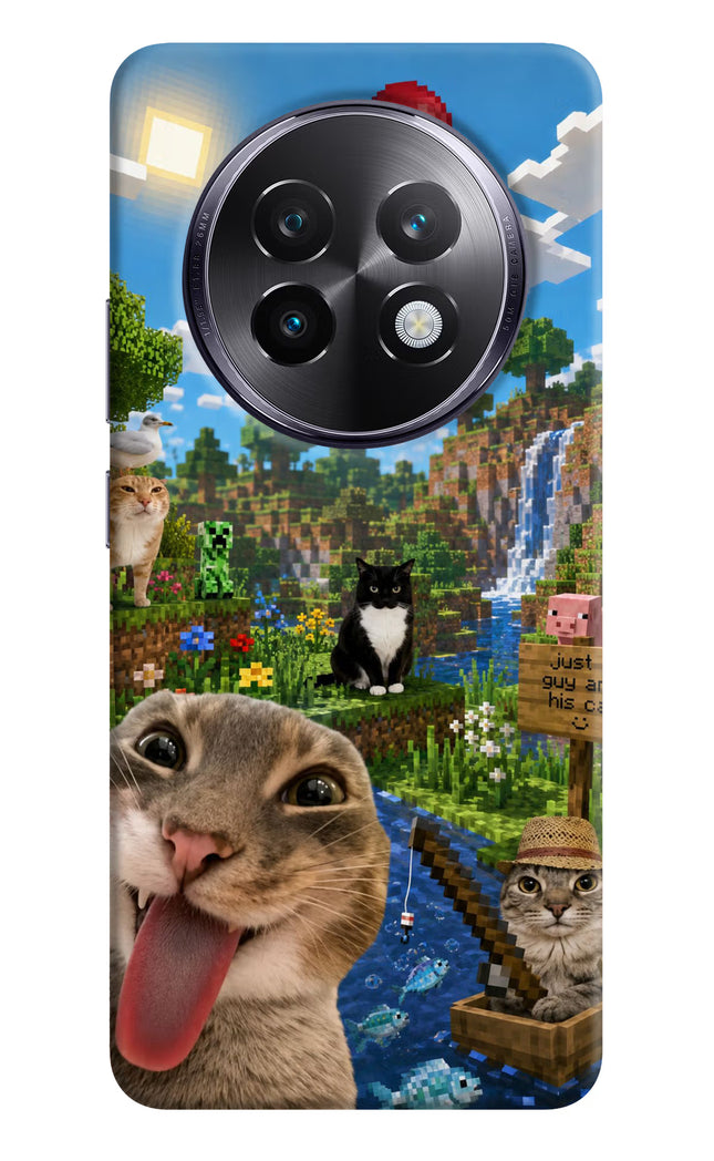 Minecraft Cat Chaos Realme 13 Plus 5G Hard Case Back Cover by Casekaro