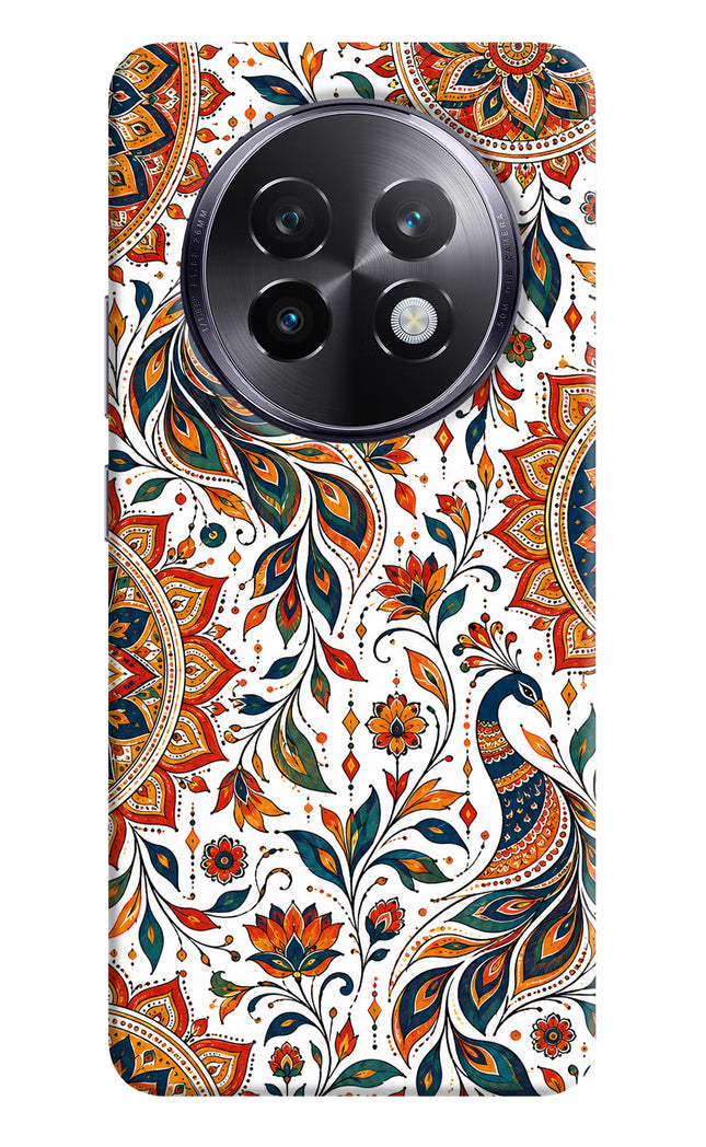 White Mayura Realme 13 Plus 5G Hard Case Back Cover by Casekaro