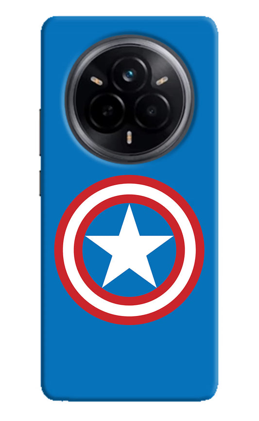 Captain America Logo Realme 14 Pro 5G Hard Case Back Cover by Casekaro