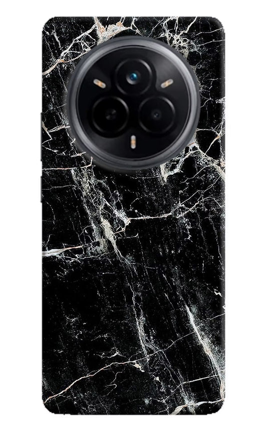 Black Marble Texture Realme 14 Pro 5G Hard Case Back Cover by Casekaro