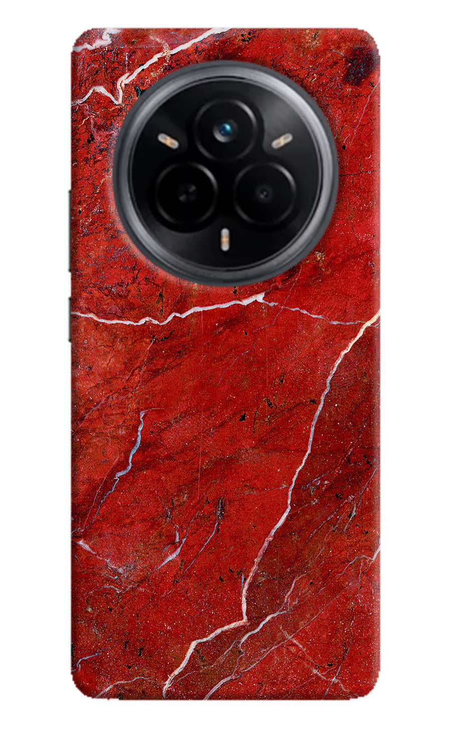 Red Marble Design Realme 14 Pro 5G Back Cover, Hard case
