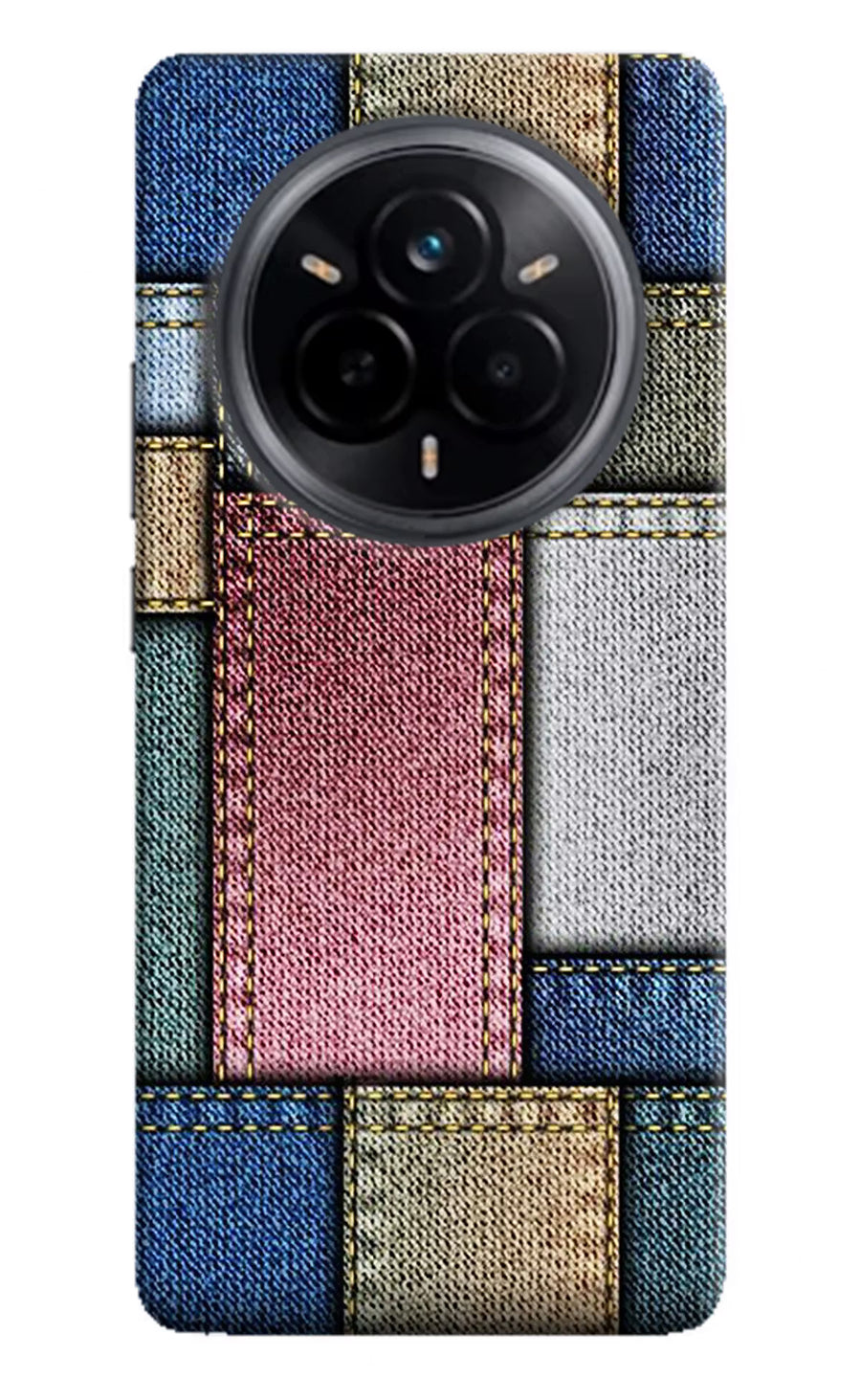 Multicolor Jeans Realme 14 Pro 5G Back Cover, Hard case