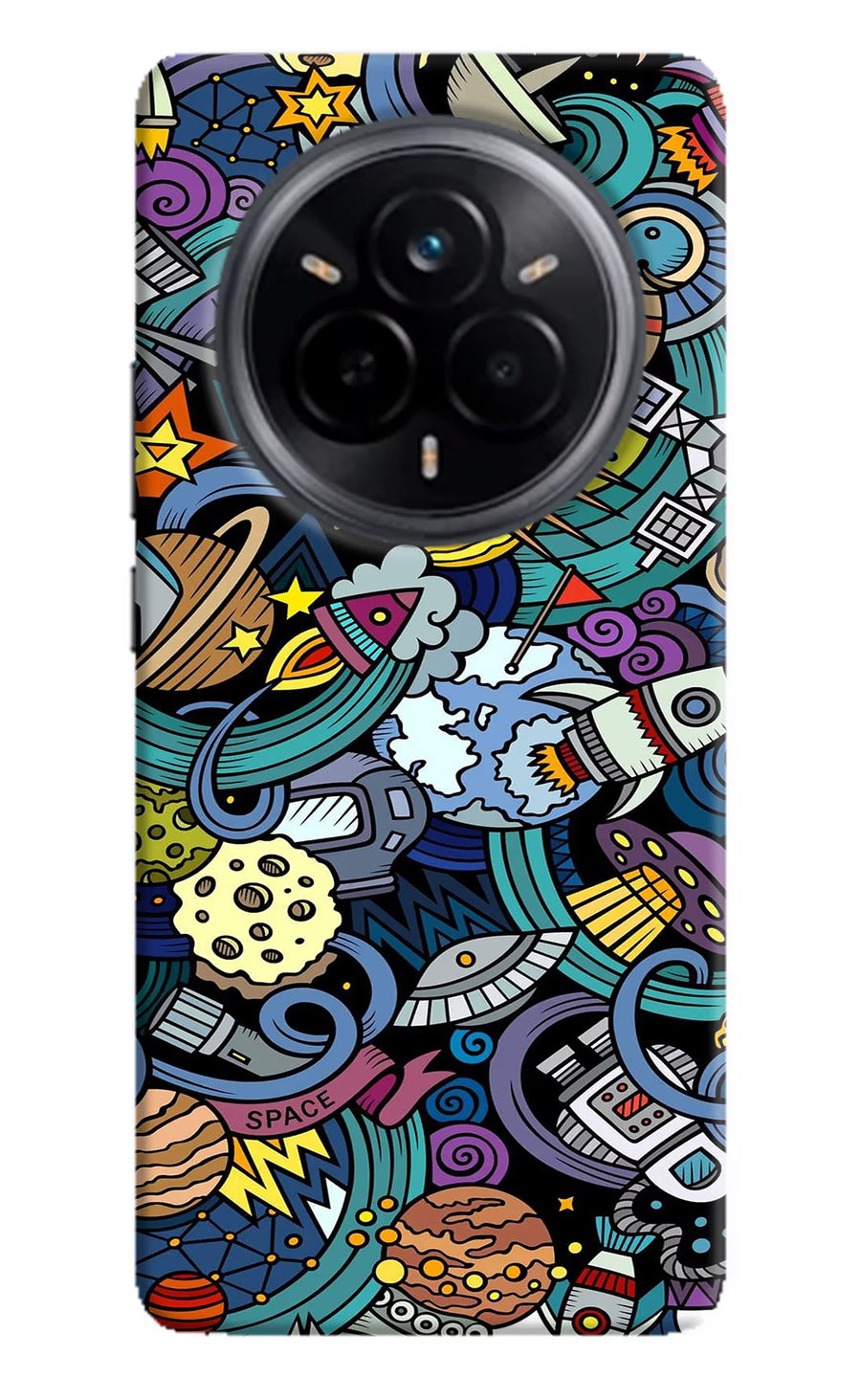 Space Abstract Realme 14 Pro 5G Back Cover, Hard case