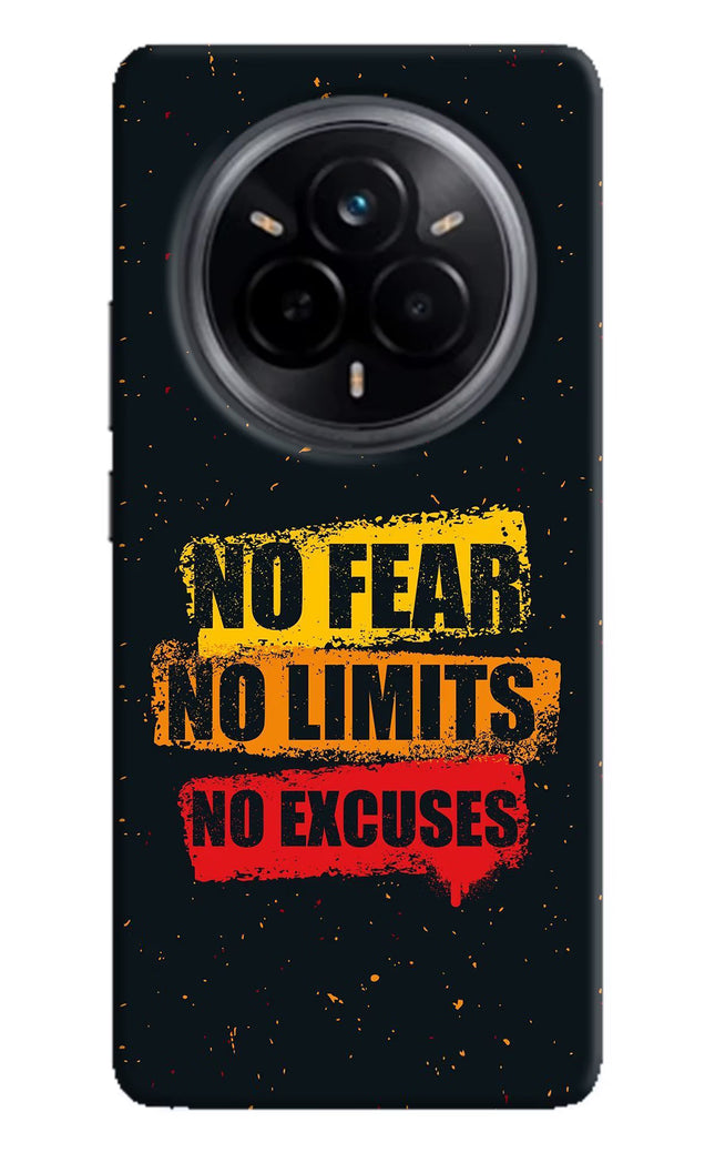 No Fear No Limits No Excuse Realme 14 Pro 5G Hard Case Back Cover by Casekaro