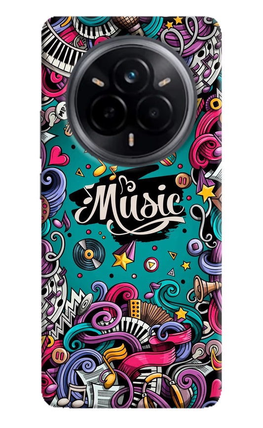 Music Graffiti Realme 14 Pro 5G Hard Case Back Cover by Casekaro