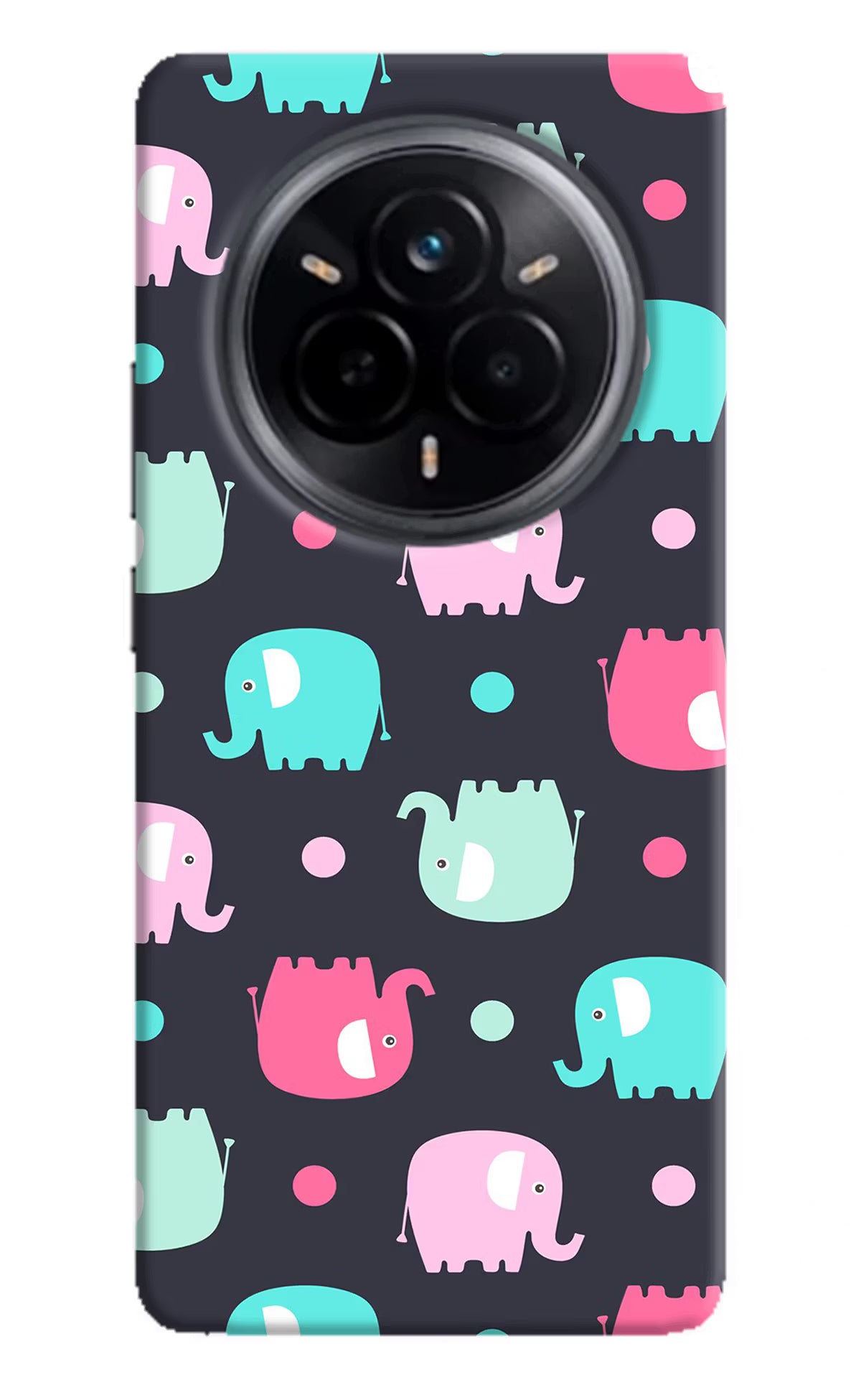 Elephants Realme 14 Pro 5G Hard Case Back Cover by Casekaro