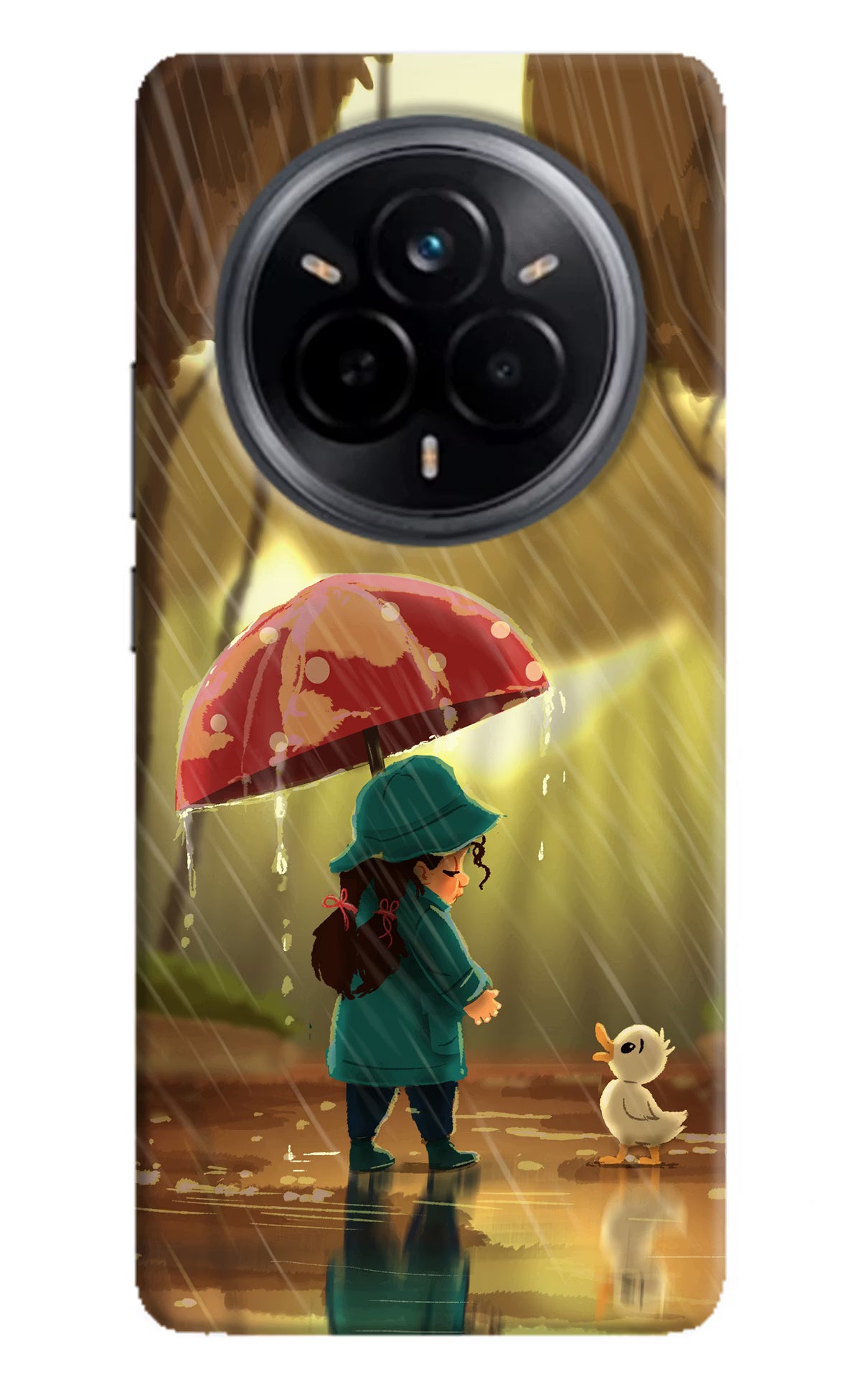 Rainy Day Realme 14 Pro 5G Hard Case Back Cover by Casekaro
