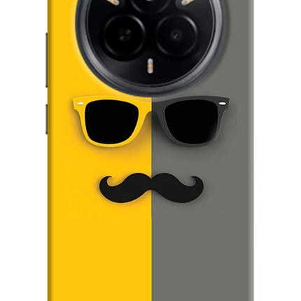 Sunglasses with Mustache Realme 14 Pro 5G Hard Case Back Cover by Casekaro