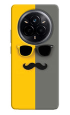 Sunglasses with Mustache Realme 14 Pro 5G Hard Case Back Cover by Casekaro