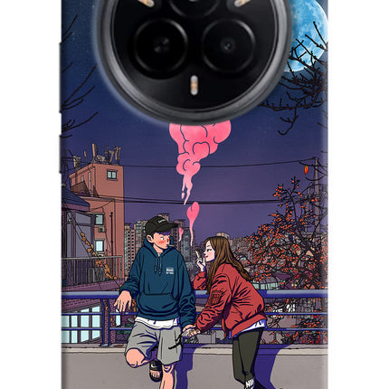 Chilling Couple Realme 14 Pro 5G Hard Case Back Cover by Casekaro