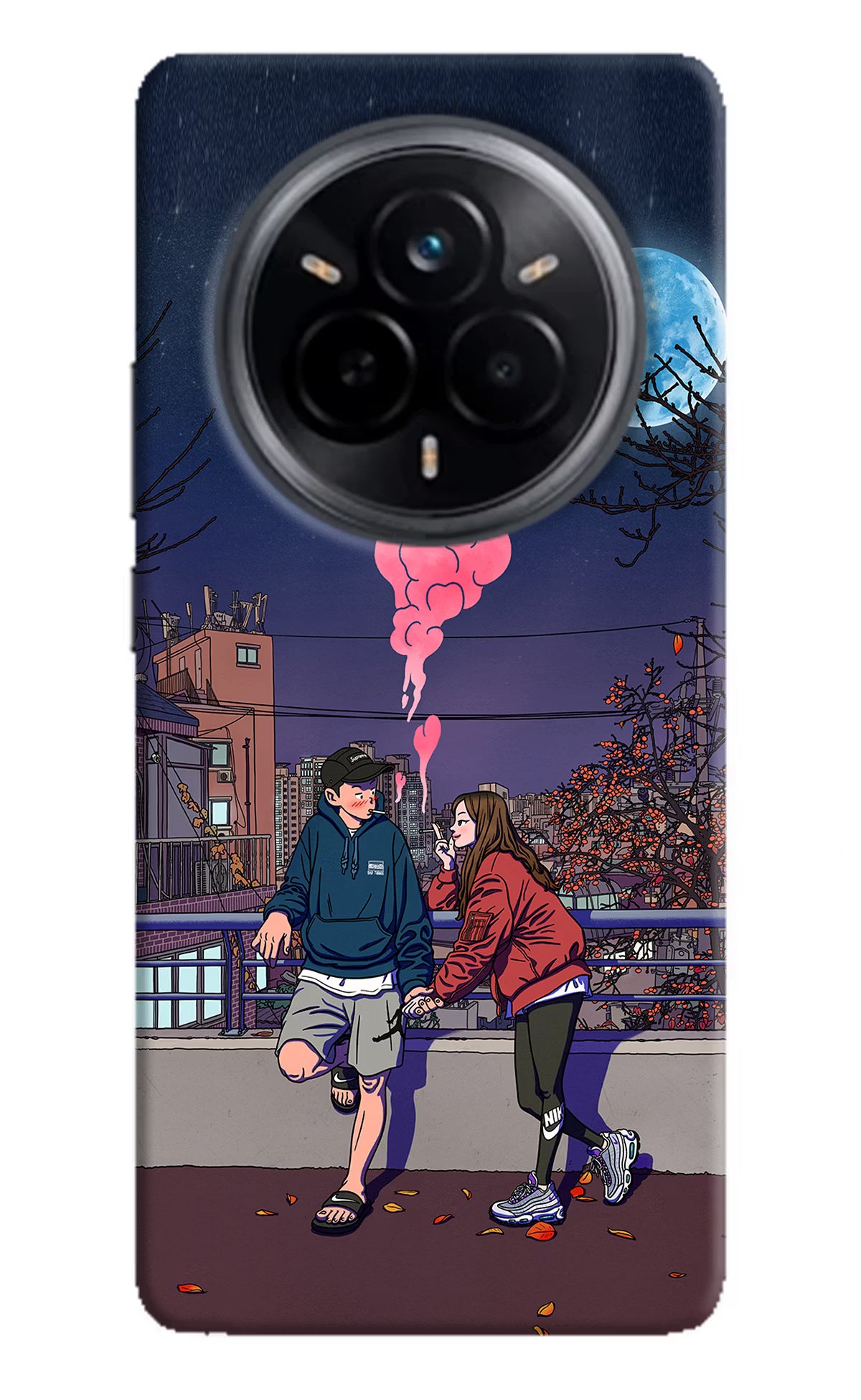 Chilling Couple Realme 14 Pro 5G Hard Case Back Cover by Casekaro