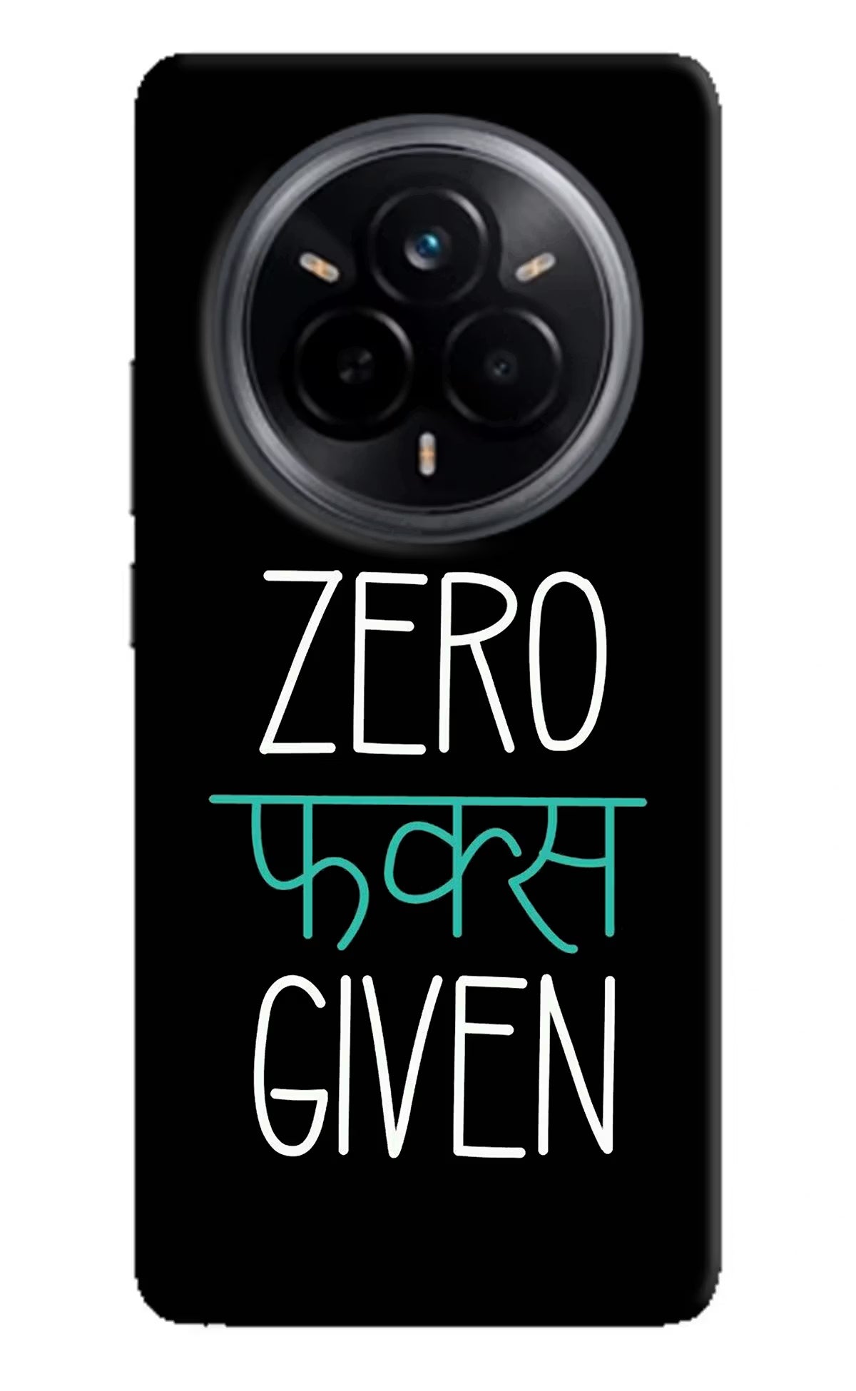 Zero Fucks Given Realme 14 Pro 5G Hard Case Back Cover by Casekaro