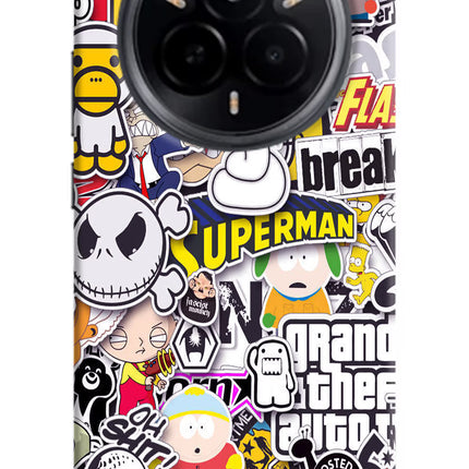 Sticker Bomb Realme 14 Pro 5G Hard Case Back Cover by Casekaro