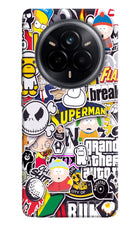 Sticker Bomb Realme 14 Pro 5G Hard Case Back Cover by Casekaro