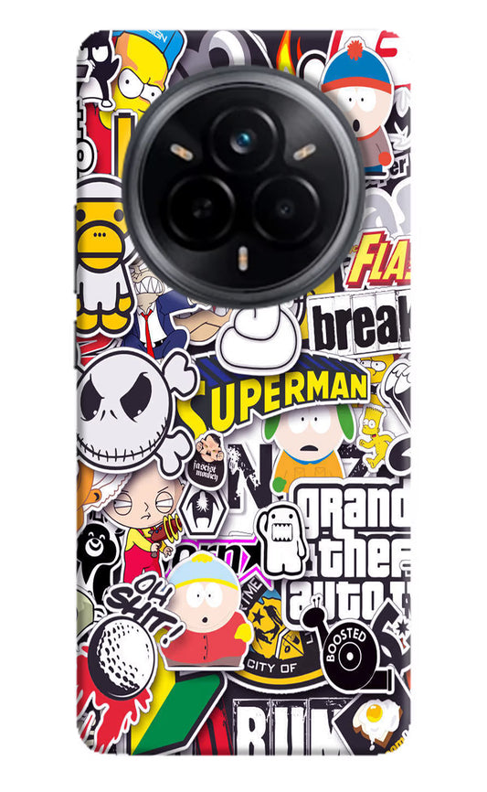 Sticker Bomb Realme 14 Pro 5G Hard Case Back Cover by Casekaro