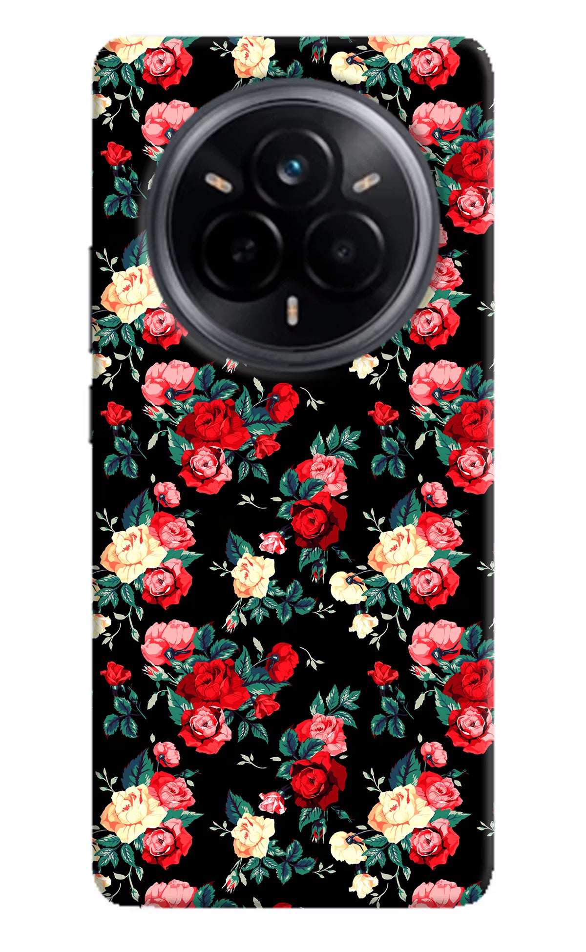 Rose Pattern Realme 14 Pro 5G Hard Case Back Cover by Casekaro
