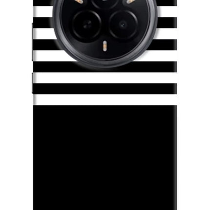 Black and White Print Realme 14 Pro 5G Hard Case Back Cover by Casekaro