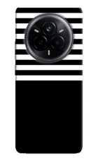 Black and White Print Realme 14 Pro 5G Hard Case Back Cover by Casekaro