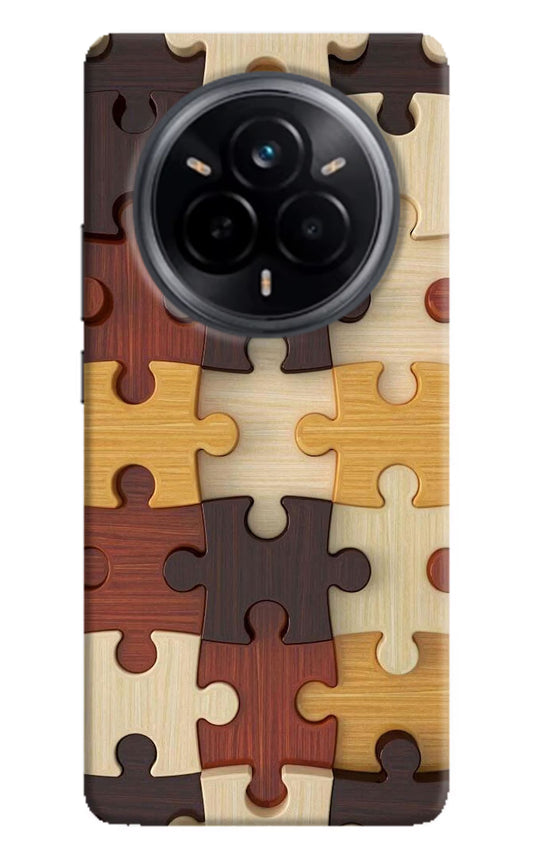 Wooden Puzzle Realme 14 Pro 5G Hard Case Back Cover by Casekaro