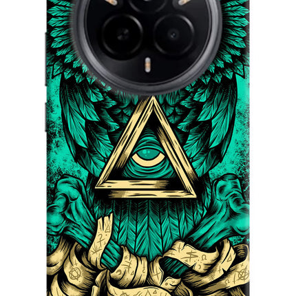Green Owl Realme 14 Pro 5G Hard Case Back Cover by Casekaro