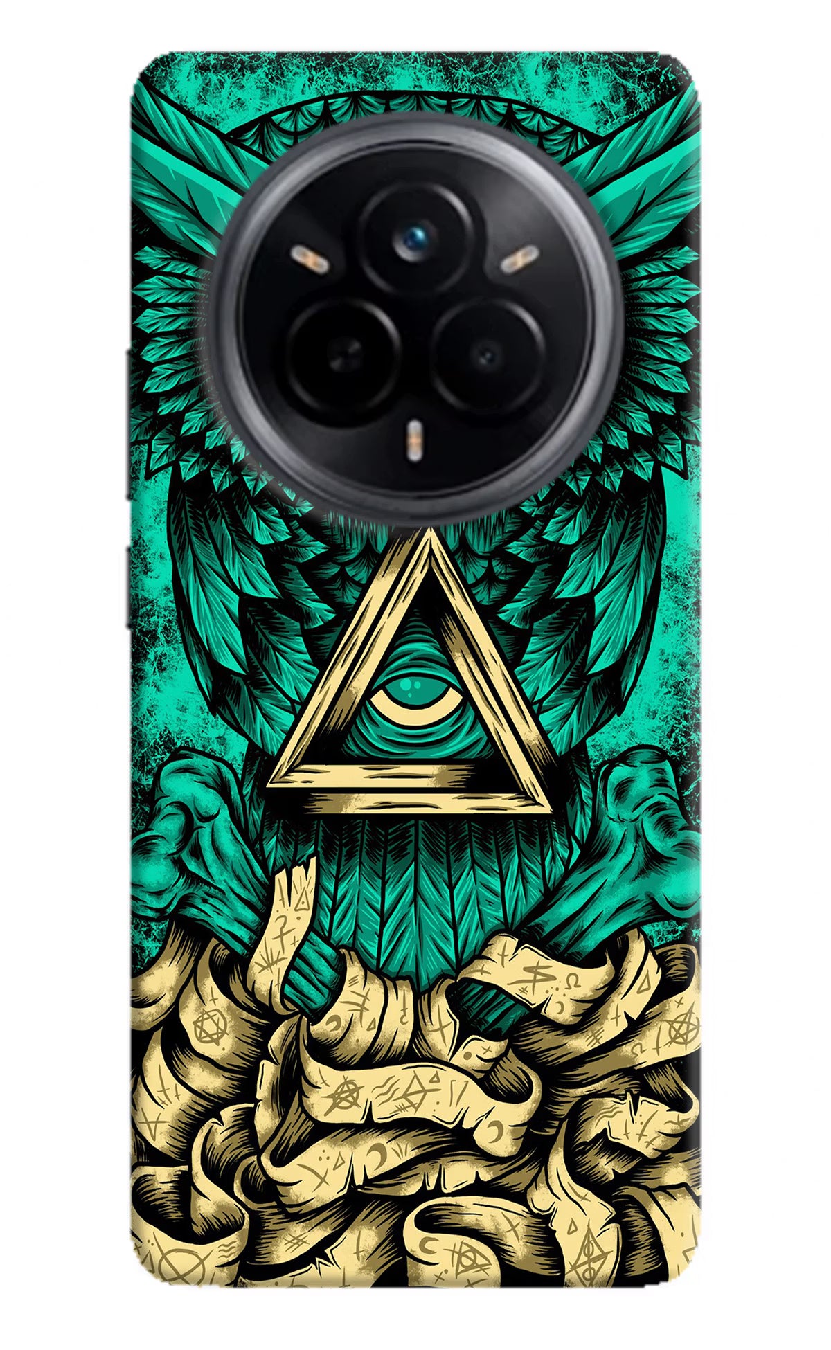 Green Owl Realme 14 Pro 5G Hard Case Back Cover by Casekaro