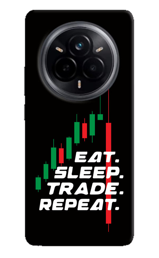 Eat Sleep Trade Repeat Realme 14 Pro 5G Hard Case Back Cover by Casekaro