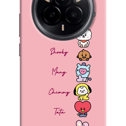BTS names Realme 14 Pro 5G Hard Case Back Cover by Casekaro