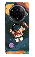 Cartoon Astronaut Realme 14 Pro 5G Hard Case Back Cover by Casekaro