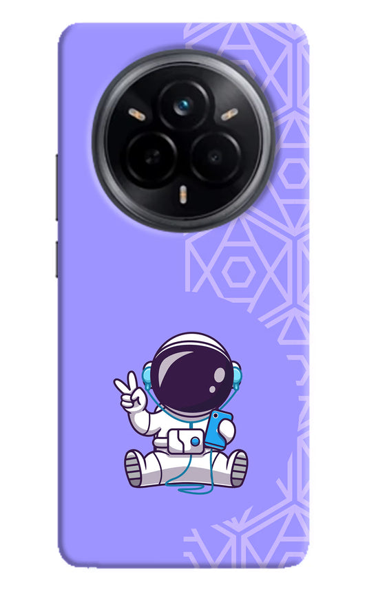 Cute Astronaut Chilling Realme 14 Pro 5G Hard Case Back Cover by Casekaro