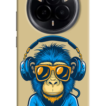 Monkey Headphone Realme 14 Pro 5G Hard Case Back Cover by Casekaro
