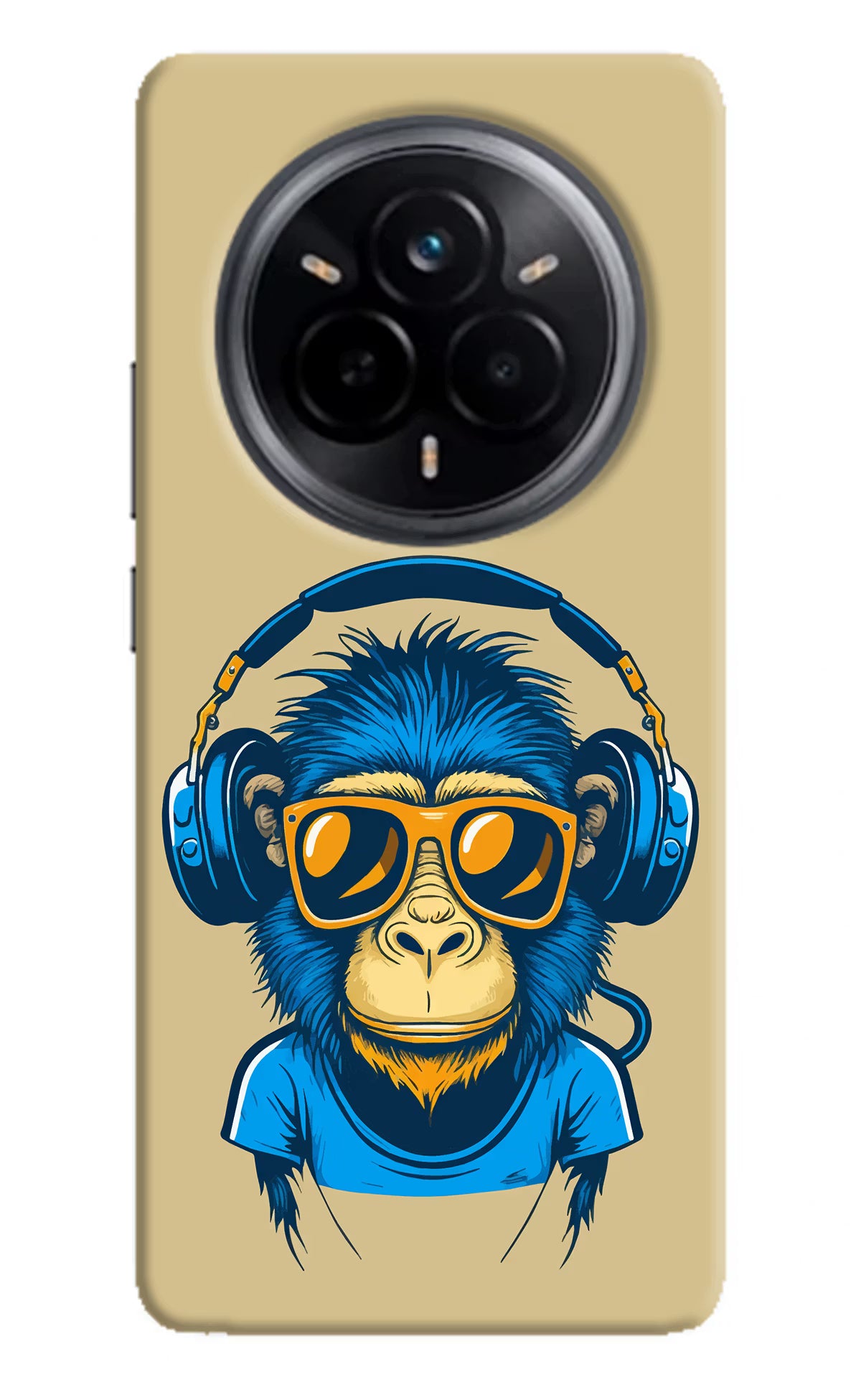 Monkey Headphone Realme 14 Pro 5G Hard Case Back Cover by Casekaro
