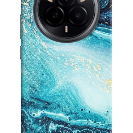 Blue Glitter Marble Realme 14 Pro 5G Hard Case Back Cover by Casekaro