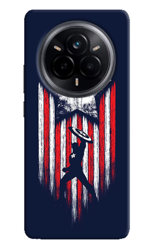 Captain America Marvel Art Realme 14 Pro 5G Hard Case Back Cover by Casekaro