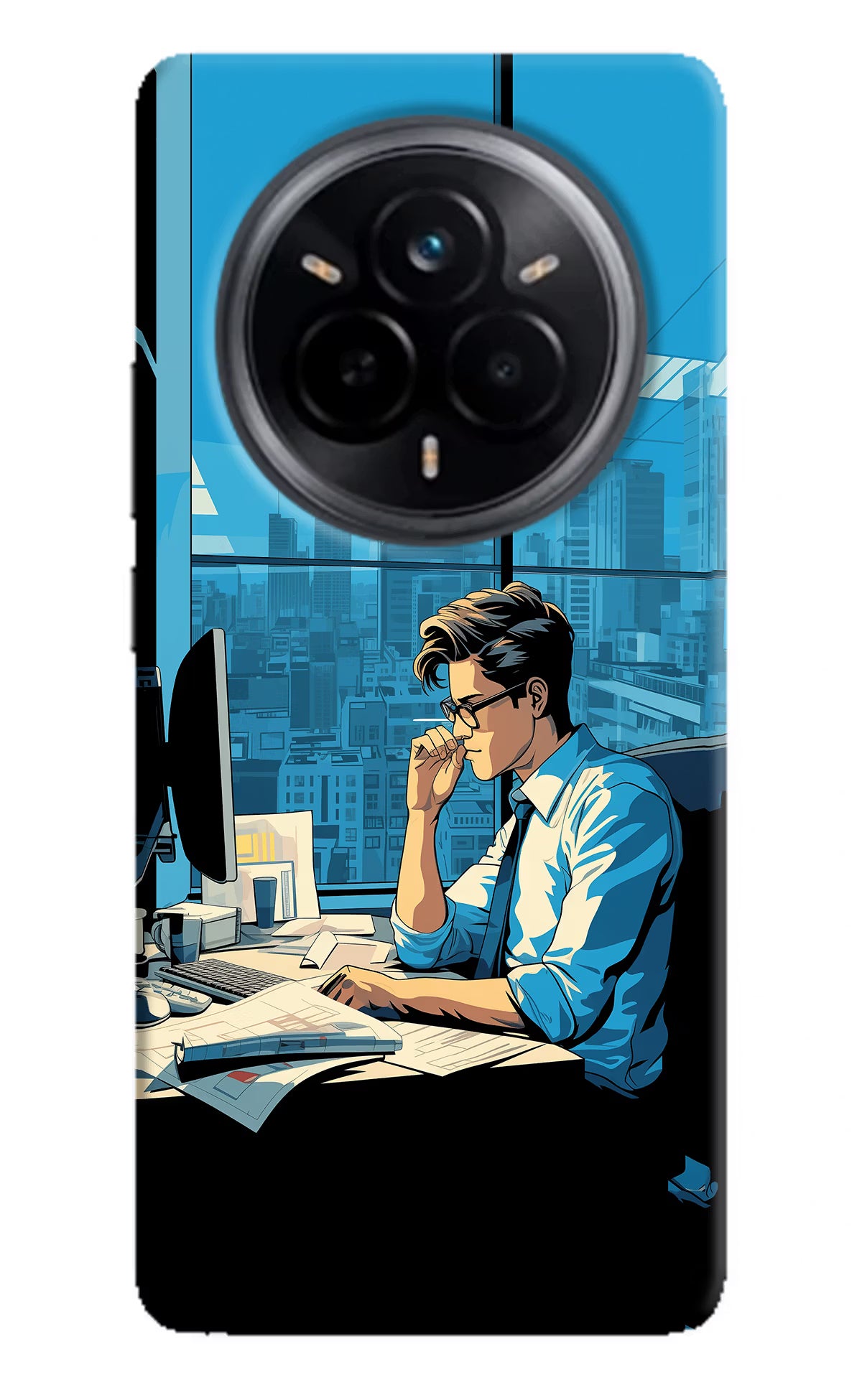 Focused Hustler (AI Generated) Realme 14 Pro 5G Hard Case Back Cover by Casekaro