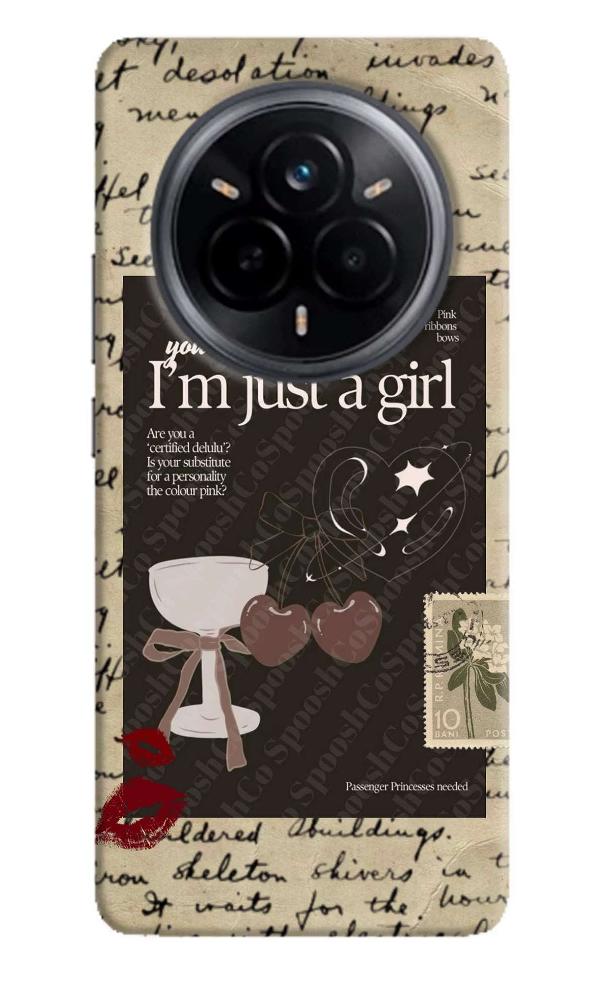 I am just a girl Realme 14 Pro 5G Hard Case Back Cover by Casekaro