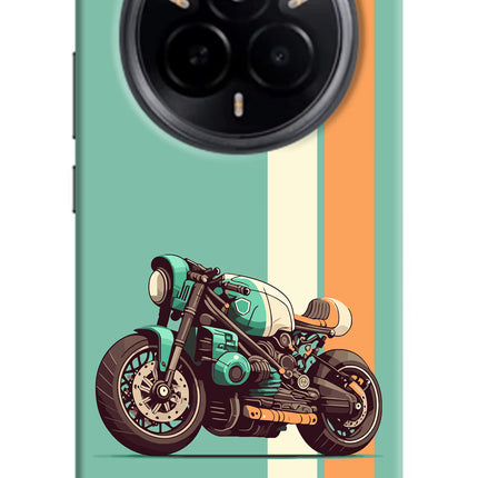 Striped Moto Drift Realme 14 Pro 5G Hard Case Back Cover by Casekaro