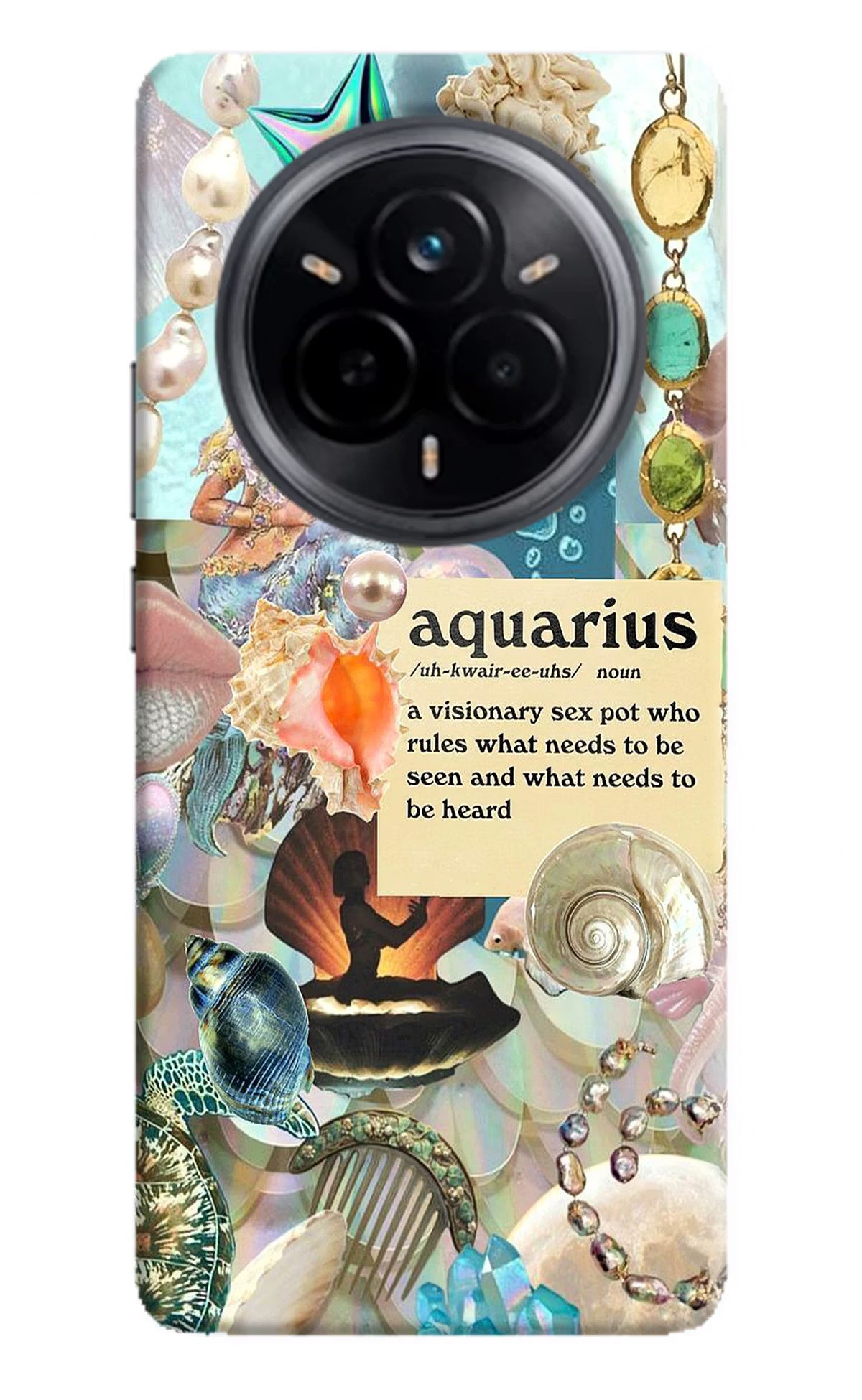 Aquarius Zodiac Realme 14 Pro 5G Hard Case Back Cover by Casekaro
