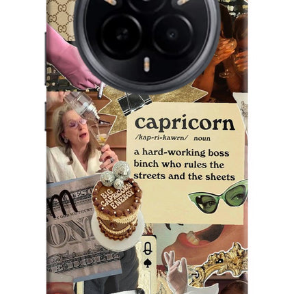 Capricorn Zodiac Realme 14 Pro 5G Hard Case Back Cover by Casekaro