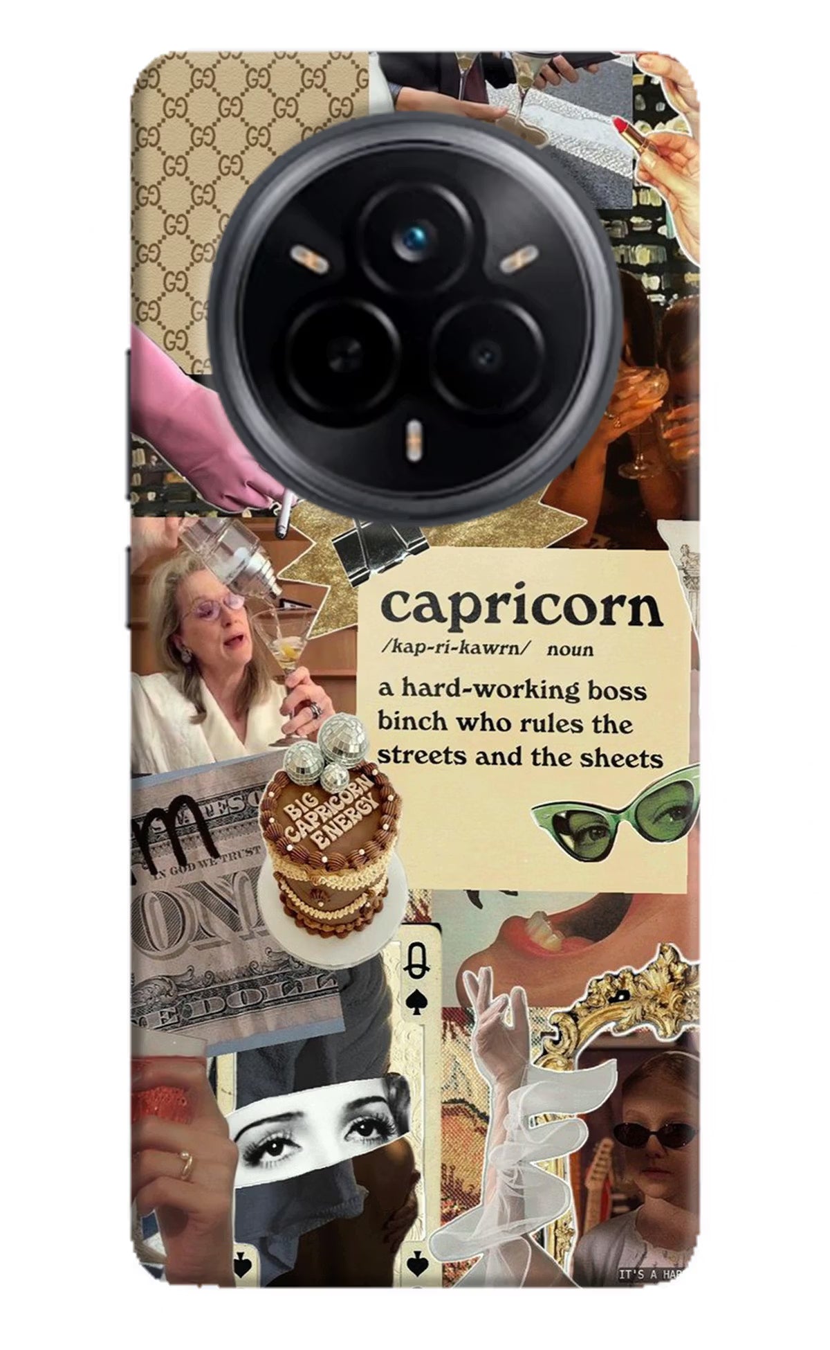 Capricorn Zodiac Realme 14 Pro 5G Hard Case Back Cover by Casekaro