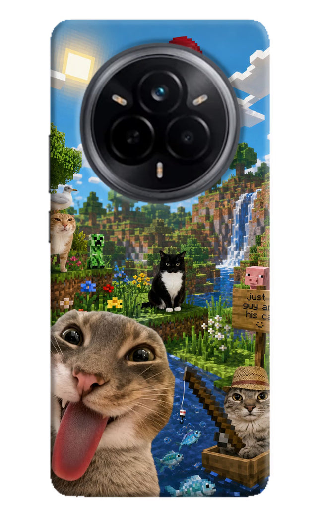 Minecraft Cat Chaos Realme 14 Pro 5G Hard Case Back Cover by Casekaro