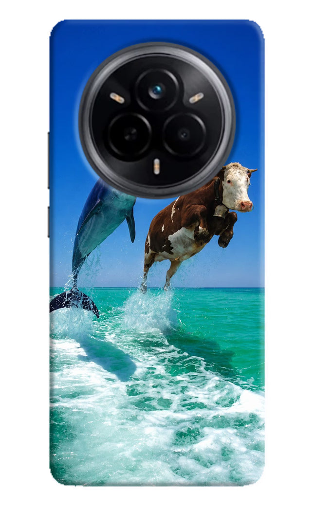 Dolphin vs Cow Realme 14 Pro 5G Hard Case Back Cover by Casekaro