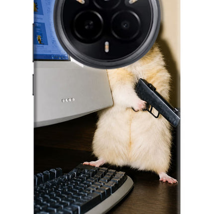 Hacker Hamster Realme 14 Pro 5G Hard Case Back Cover by Casekaro