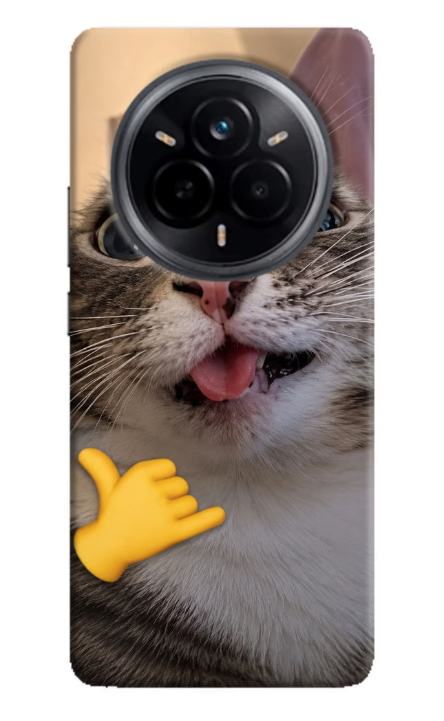 Silly Cat Call Realme 14 Pro 5G Hard Case Back Cover by Casekaro