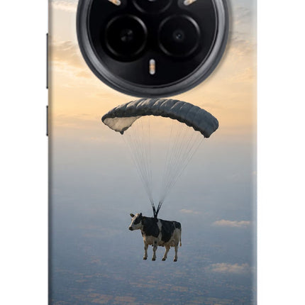 Skydiving Cow Realme 14 Pro 5G Hard Case Back Cover by Casekaro