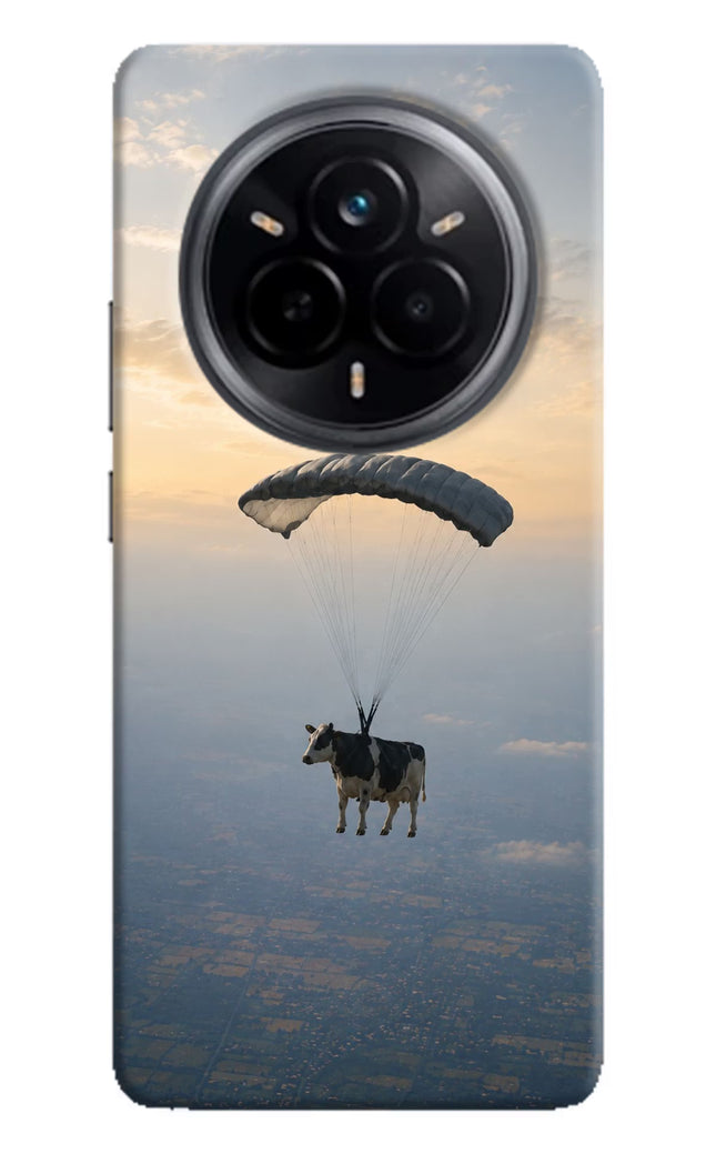 Skydiving Cow Realme 14 Pro 5G Hard Case Back Cover by Casekaro